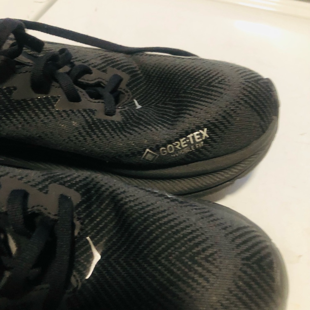 Hoka Black Athletic Running Shoes with Silver Logo - Picture 6 of 6